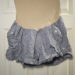 Striped Blue Women's Shorts